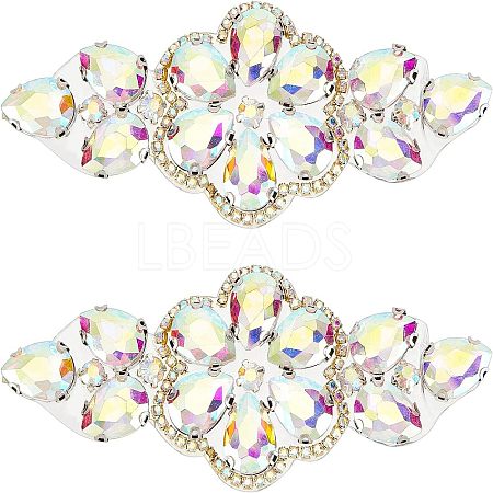 2Pcs Hotfix Rhinestone Ornament DIY-FG0003-33-1