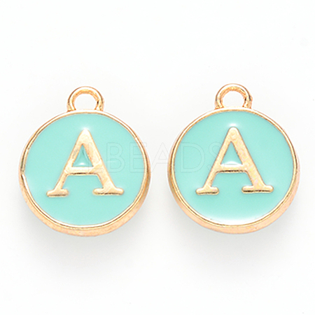 Golden Plated Alloy Enamel Charms LS-ENAM-S118-05A-1