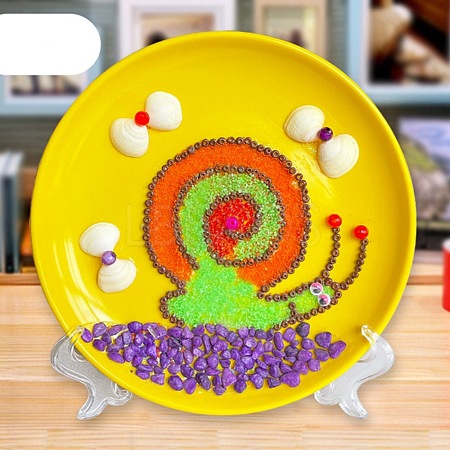 DIY Snail Pattern Shell Conch Disk Paste Painting For Kids DIY-P035-01-1