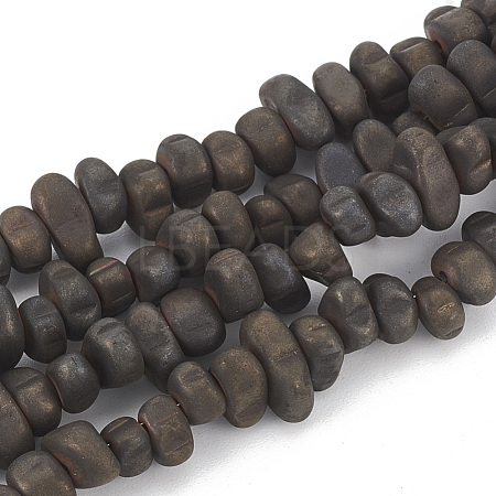 Electroplate Non-magnetic Synthetic Hematite Beads Strands G-T061-103A-1