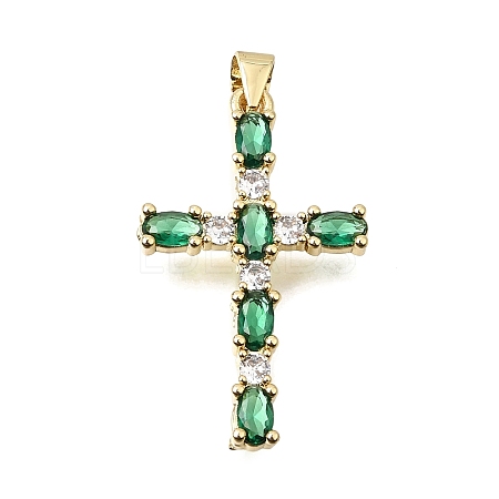 Brass Pave Cubic Zirconia Pendants CU-CBAE7DF-11G-A01-1