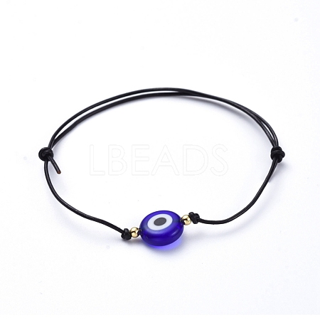 Adjustable Cowhide Cord Bracelets BJEW-JB05281-03-1