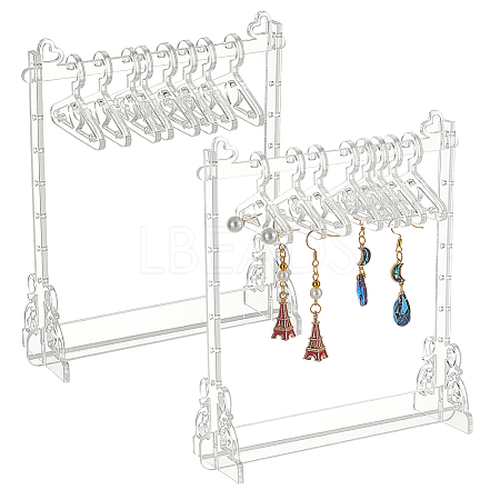 HOBBIESAY 2 Sets Acrylic Earring Display Stands EDIS-HY0001-12-1