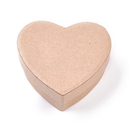 Heart Kraft Paper Candy Boxes CON-WH0072-82-1