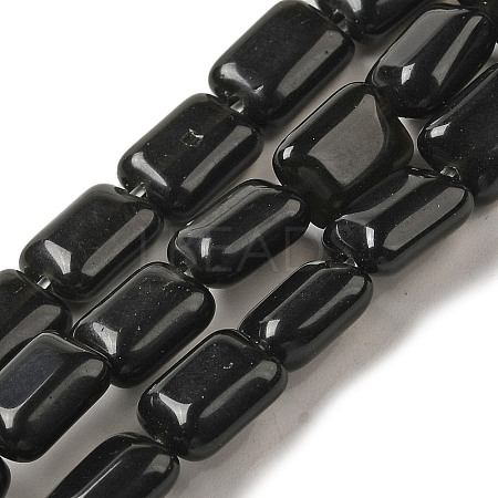 Natural Obsidian Beads Strands G-G085-A26-01-1