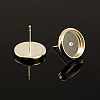 Brass Stud Earring Settings IFIN-Q006-AB-NF-1
