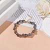 Natural Pearl & Glass Braided Beaded Bracelet BJEW-JB08091-03-2