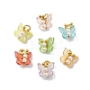 50Pcs Transparent Acrylic with ABS Plastic Pearl Charms PALLOY-CJ00181-8