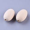 Unfinished Natural Wooden Beads X-WOOD-S650-81-LF-2