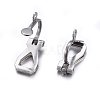 Tarnish Resistant 304 Stainless Steel Clip-on Earring Findings STAS-O110-21P-2