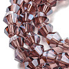 Transparent Electroplate Glass Beads Strands EGLA-A039-T4mm-A05-3