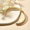 304 Stainless Steel Open Cuff Bangles for Women BJEW-Z083-02G-08-3