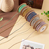 5 Rolls 5 Colors 18-Ply Cotton Twisted Cord OCOR-TA0003-75-5