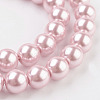 Eco-Friendly Glass Pearl Beads Strands X-HY-A008-8mm-RB109-3