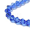 Blue Glass Bicone Beads Strands X-GLAA-S026-6mm-02-3