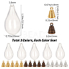 15Pcs 3 Colors Stainless Steel Pendant Bails STAS-SC0003-13-2