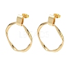 Brass Stud Dangle Earrings for Women KK-CBA4112-02G-4