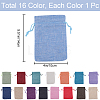 Beebeecraft Rectangle Polyester Imitation Burlap Packing Pouches Drawstring Bags ABAG-BBC0001-05B-2