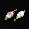 Handmade Porcelain Pendants KK-P242-19G-02-1-2