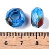 Two Tone Glass European Beads GDA009-7-3