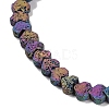 Electroplated Natural Lava Rock Beads Strands G-Q1009-G01-02C-3