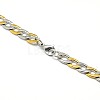 304 Stainless Steel Curb Chain/Twisted Chain Necklaces STAS-A028-N125-4