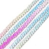 Transparent Gradient Color Glass Beads Strands GLAA-H021-01A-19-2