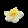 Handmade Polymer Clay 3D Flower Plumeria Beads CLAY-Q192-30mm-14-2