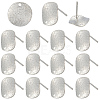40Pcs Brass Stud Earrings Findings KK-SC0006-87P-6