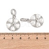 Brass Micro Pave Cubic Zirconia Peg Bails KK-A279-20P-3