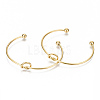 304 Stainless Steel Love Knot Cuff Bangle Making LS-MAK-S073-001G-1