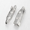 Platinum Iron Pin Backs Brooch Safety Pin Findings X-E035Y-2