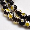 Round Millefiori Glass Beads Strands LK-P001-06-2