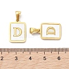 Ion Plating(IP) 304 Stainless Steel Pave Shell Pendants STAS-G327-01G-D-3