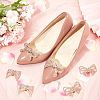 6Pcs 3 Styles Bowknot Alloy Rhinestone Shoe Decorations FIND-CP0002-22B-4