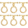 15Pcs Brass Toggle Clasps KK-BBC0023-28-1