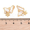 Brass Micro Pave Cubic Zirconia Pendants KK-C051-36G-3