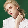 1Pair 925 Sterling Silver Hoop Earrings STER-BBC0007-73S-5
