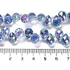 Electroplate Glass Beads Strands EGLA-D030-17B-4