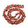 Natural South Red Agate Chip Bead Strands X-G-M205-49-2