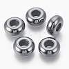 Synthetic Non-magnetic Hematite European Beads X-G-T094-11J-1