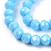 Electroplate Glass Beads Strands EGLA-A034-P4mm-A06-2
