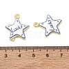 Printed Brass Pendants KK-CBA42CA-08G-05-3