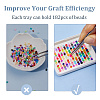 6Pcs 6 Colors ABS Plastic DIY Melty Beads Fuse Beads Tray DIY-DC0004-16-5