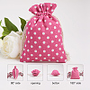 Printed Cotton Packing Pouches Drawstring Bags ABAG-T004-10x14-22A-4