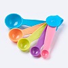 Colorful Plastic Measuring Spoons X-TOOL-WH0048-06-2