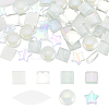 140Pcs 7 Styles Glass Cabochons & Plastic Beads DIY-FG0004-85-1