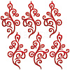 Ethnic Style Flower Pattern Computerized Embroidery Appliques LS-PATC-WH20017-21A-1