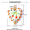 Handmade Porcelain Pendants PR-OY001-08G-2
