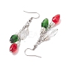 3Pcs Glass Beads Dangle Earrings EJEW-TA00456-4